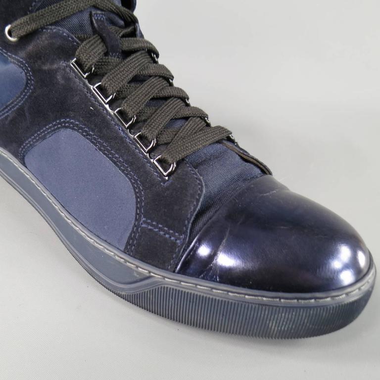 lanvin sneakers navy