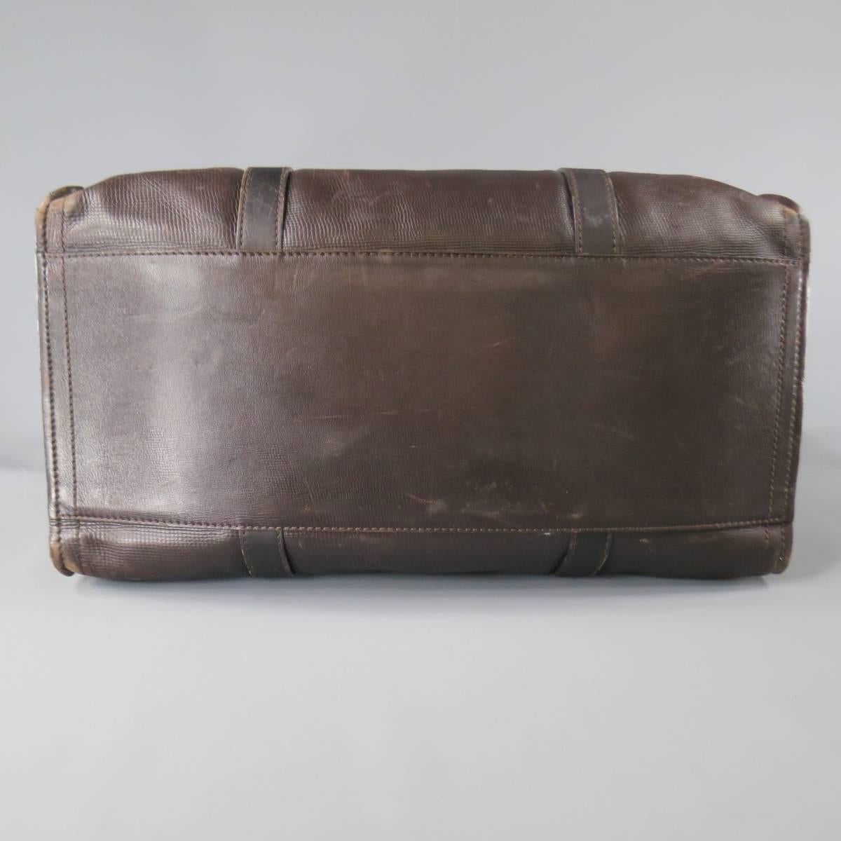 LOUIS VUITTON Bag Brown Utah Leather COMMANCHE 55 Travel Duffle Bag Retail $4400 In Fair Condition In San Francisco, CA