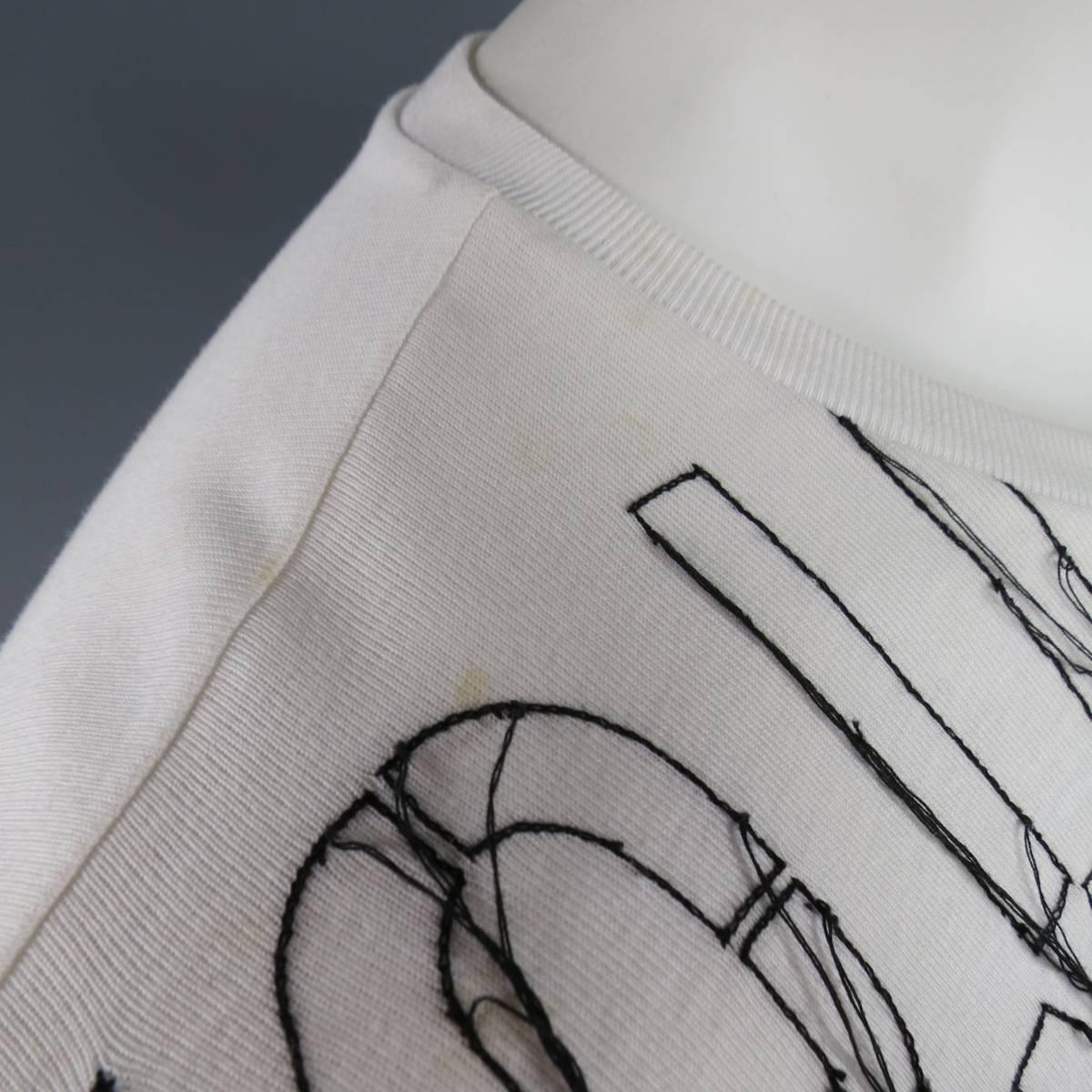 Men's RAF SIMONS Size L White Cotton Sleeveless Spring 2009 VOID Fringe Shirt 2