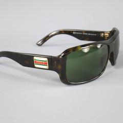 Vintage GUCCI Brown Tortoise Shell Acetate Retro Logo Sunglasses