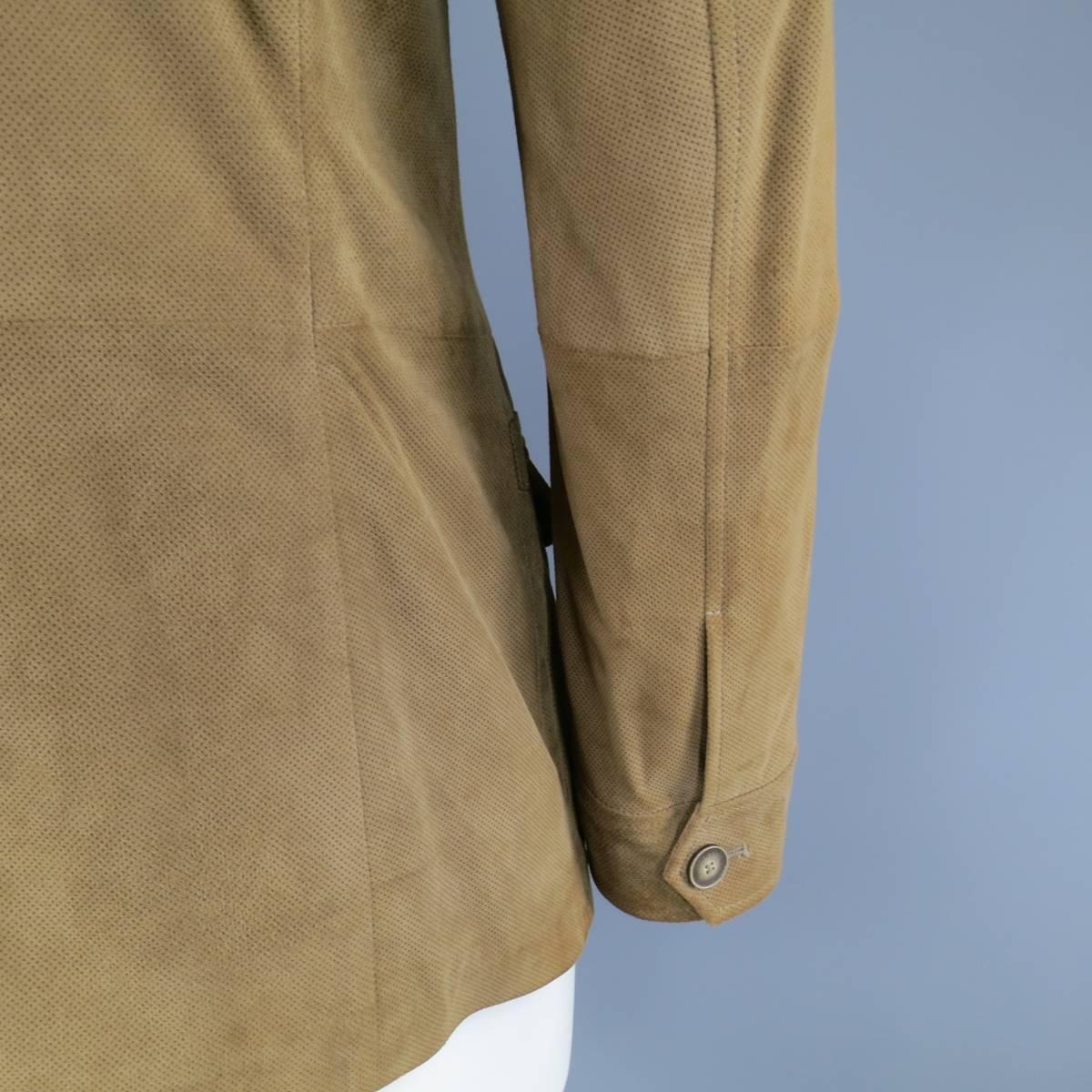 armani collezioni suede jacket