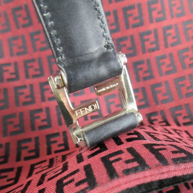 SAC FENDI RED CANVAS VINTAGE 90'S main image 1