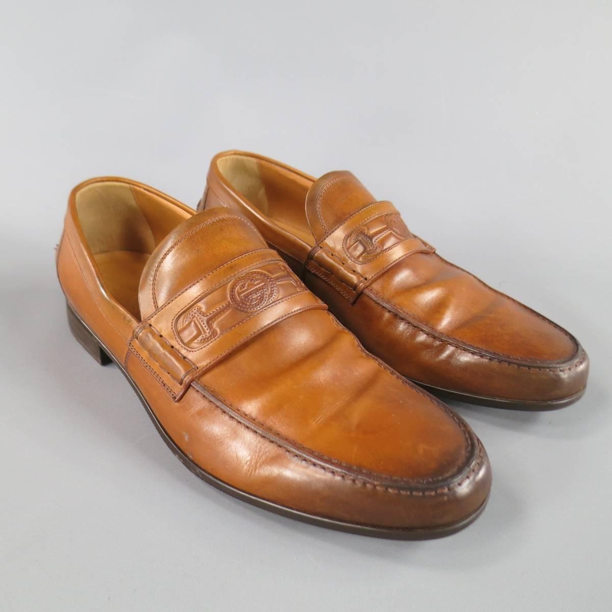 gucci brown loafers men's
