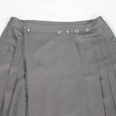 Vintage Unisex JEAN PAUL GAULTIER Size 14 Black Rayon Layered Pleated Kilt Skirt