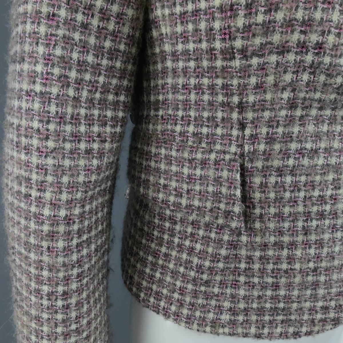 tweed cropped blazer
