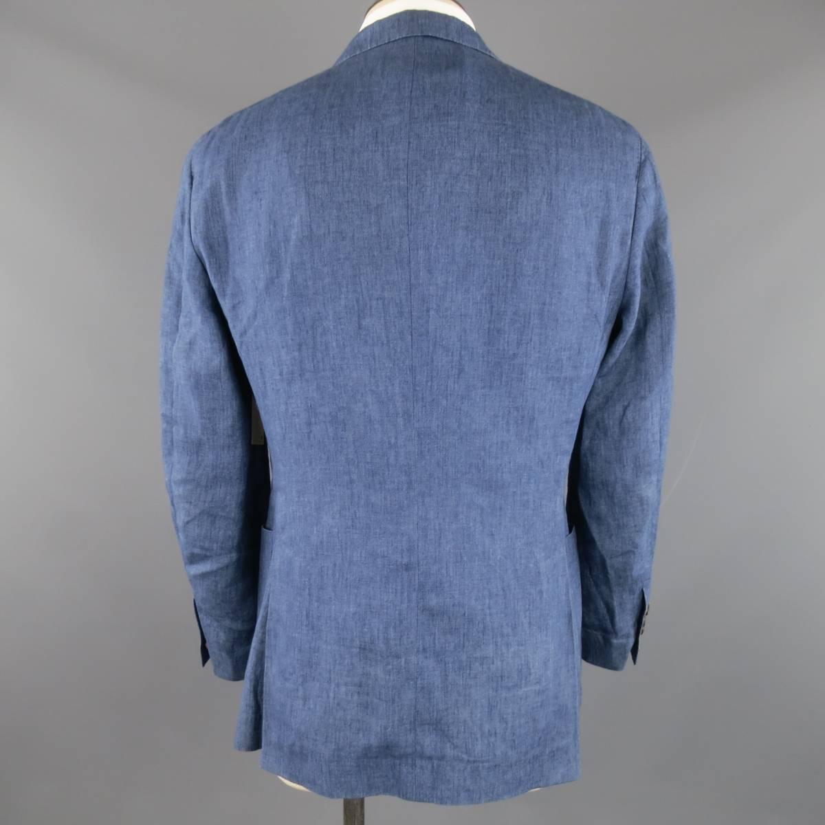 peak lapel linen jacket