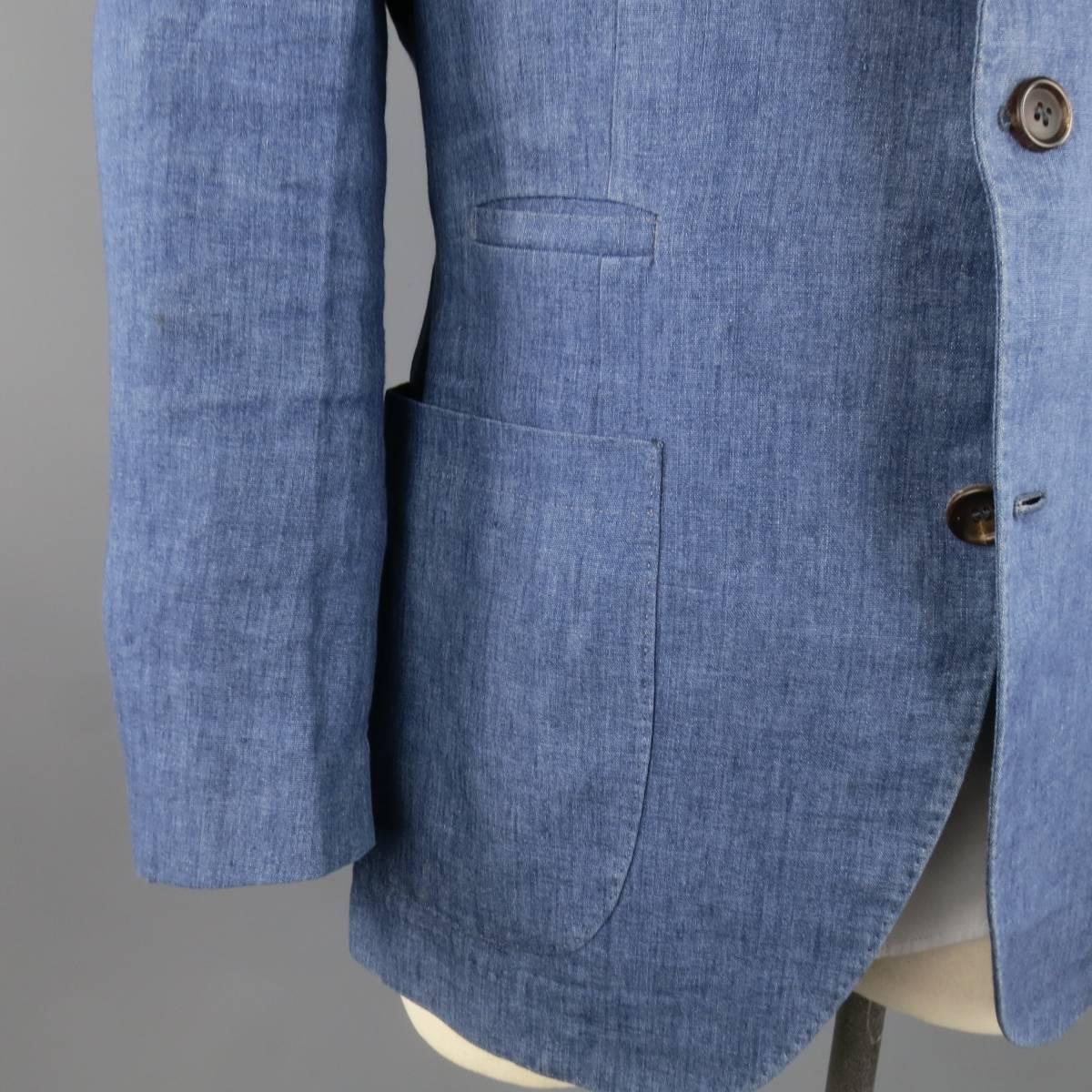 blue linen sport coat