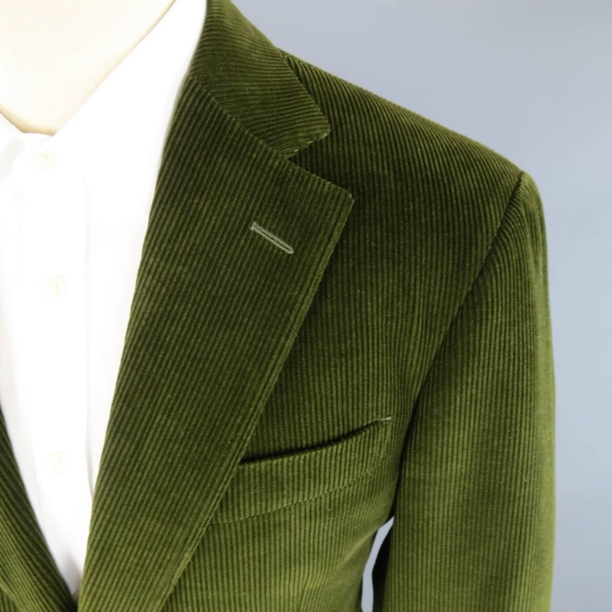 mens green corduroy blazer