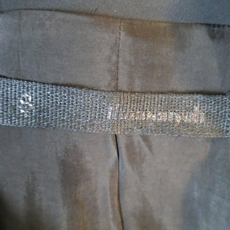 Men's THAMANYAH Coat - US38 IT48 Black Cotton Linen Jacket at 1stDibs ...