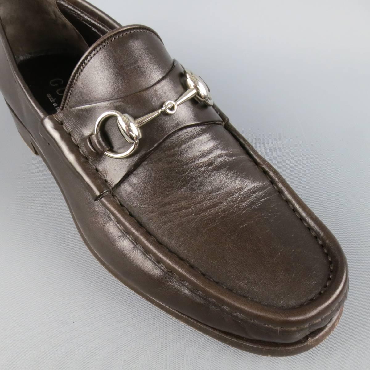 gucci horsebit loafer brown