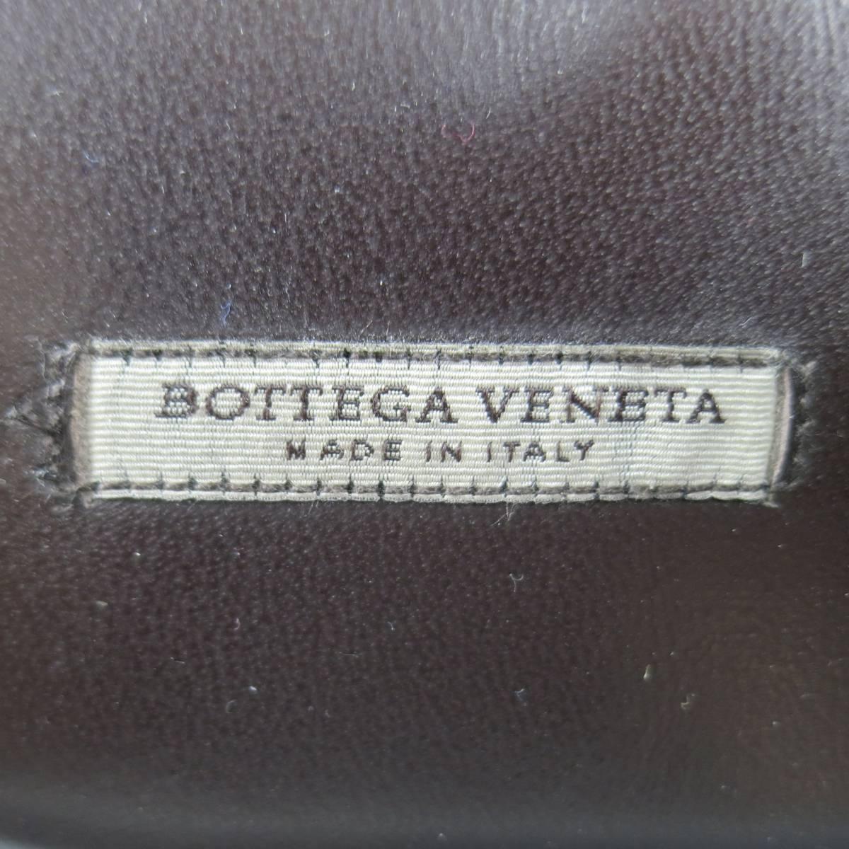 Men's BOTTEGA VENETA Size 10 Brown Woven Vachetta Leather Slippers 1