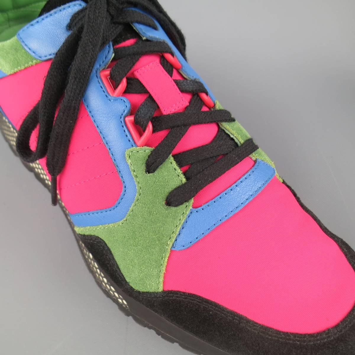 pink and green gucci sneakers