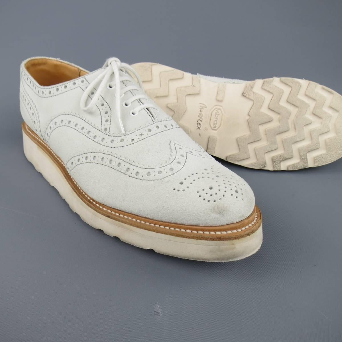 white platform brogues