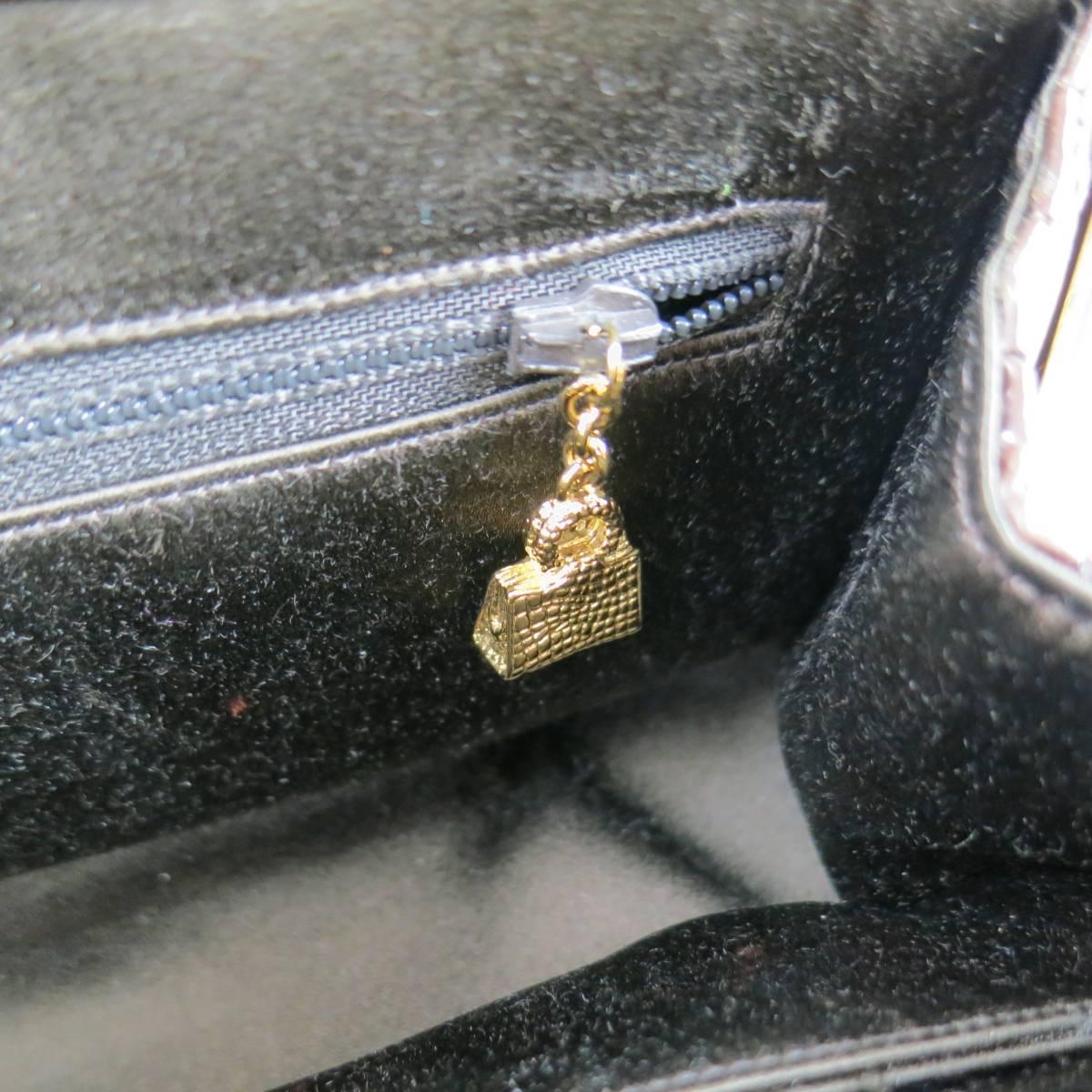Judith Leiber Handbag - Brown Gold Alligator Leather Evening Bag 2