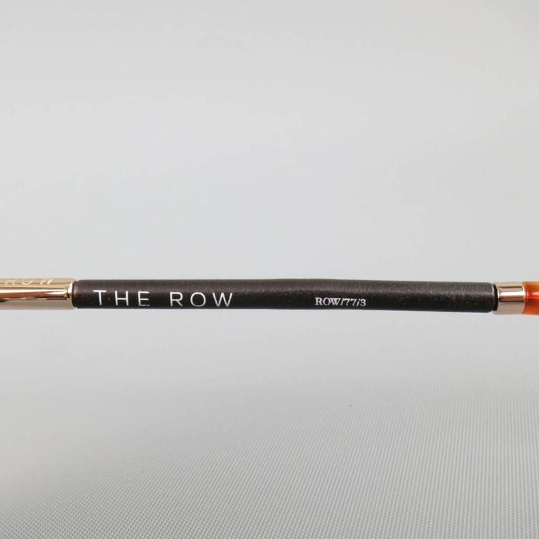 LINDA FARROW x THE ROW Tortoise Shell Round Circle Lense Sunglasses at