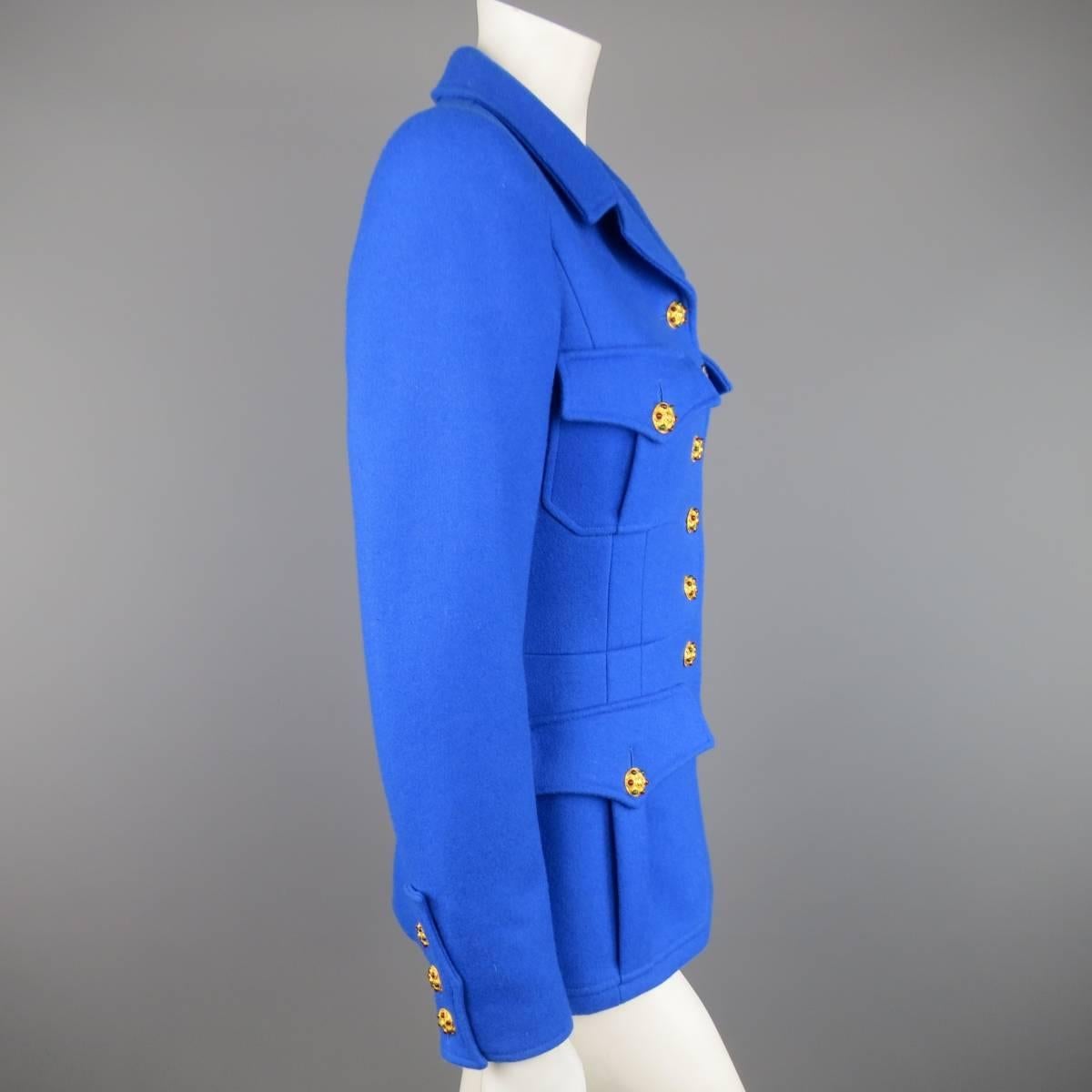 blue military coat