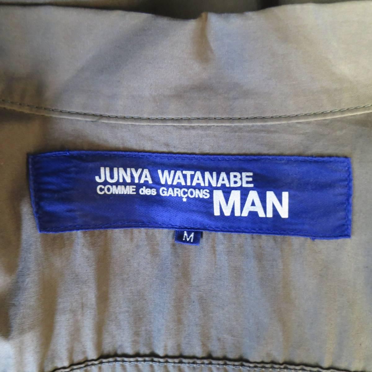 Men's JUNYA WATANABE 40 Taupe Cotton Light Weight Trucker Jacket Circa 2002 1