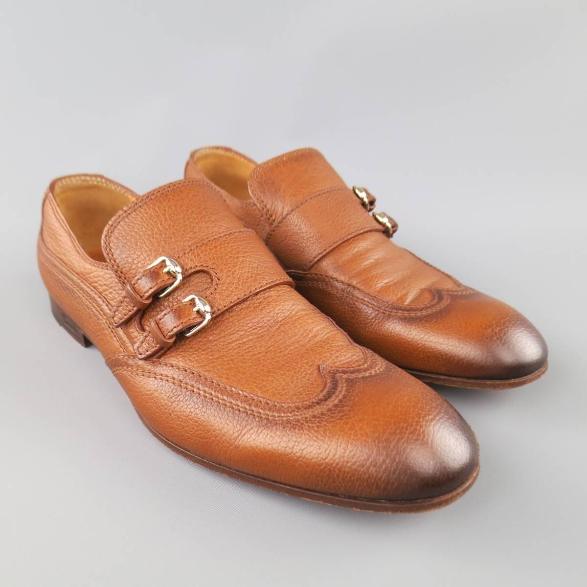 gucci double monk strap shoes for men