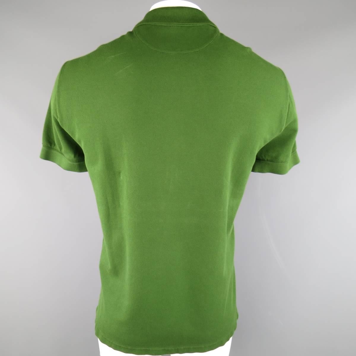 TOM FORD Size XXL Green Cotton Pique Polo 2