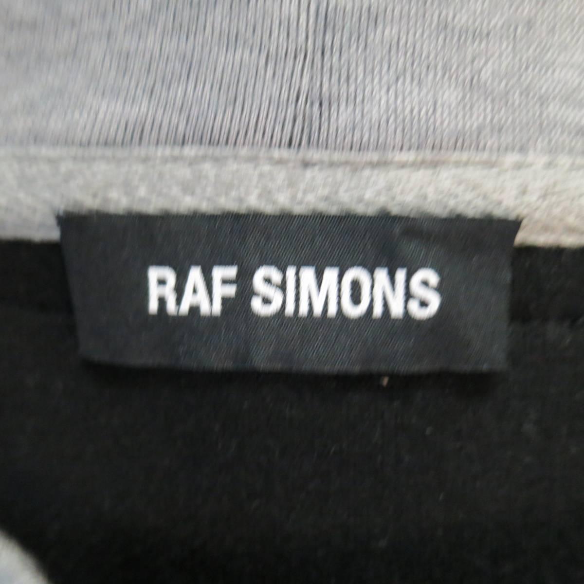 RAF SIMONS L Heather Grey Cotton Blend Neoprene ARCHIVES Pullover Sweatshirt 2