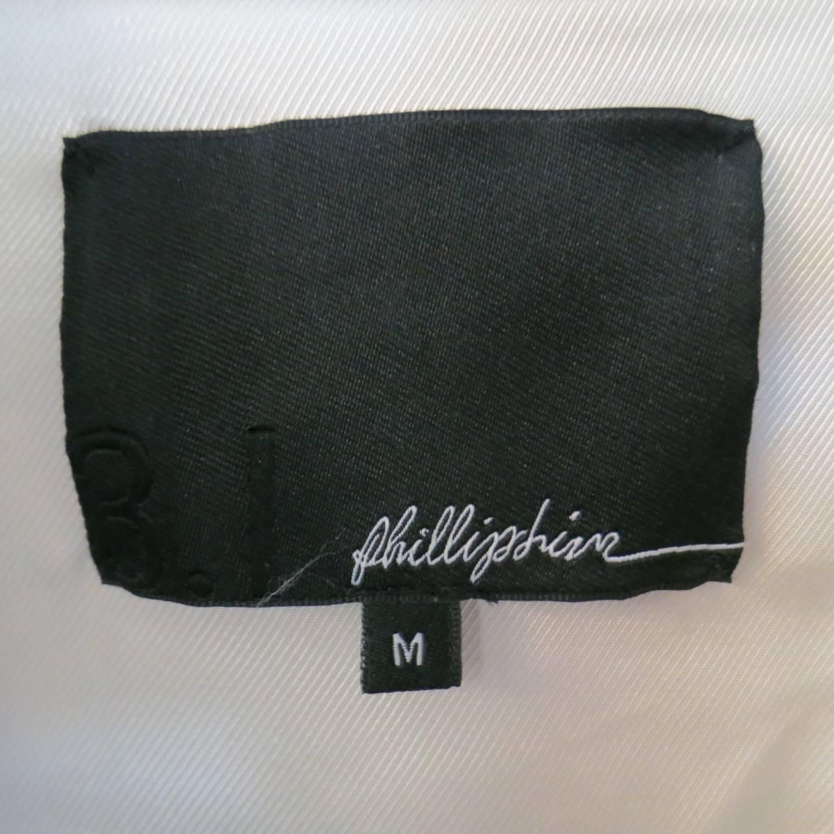 3.1 PHILLIP LIM M Khaki Cotton Band Collar Leather Sleeve Trenchcoat 5