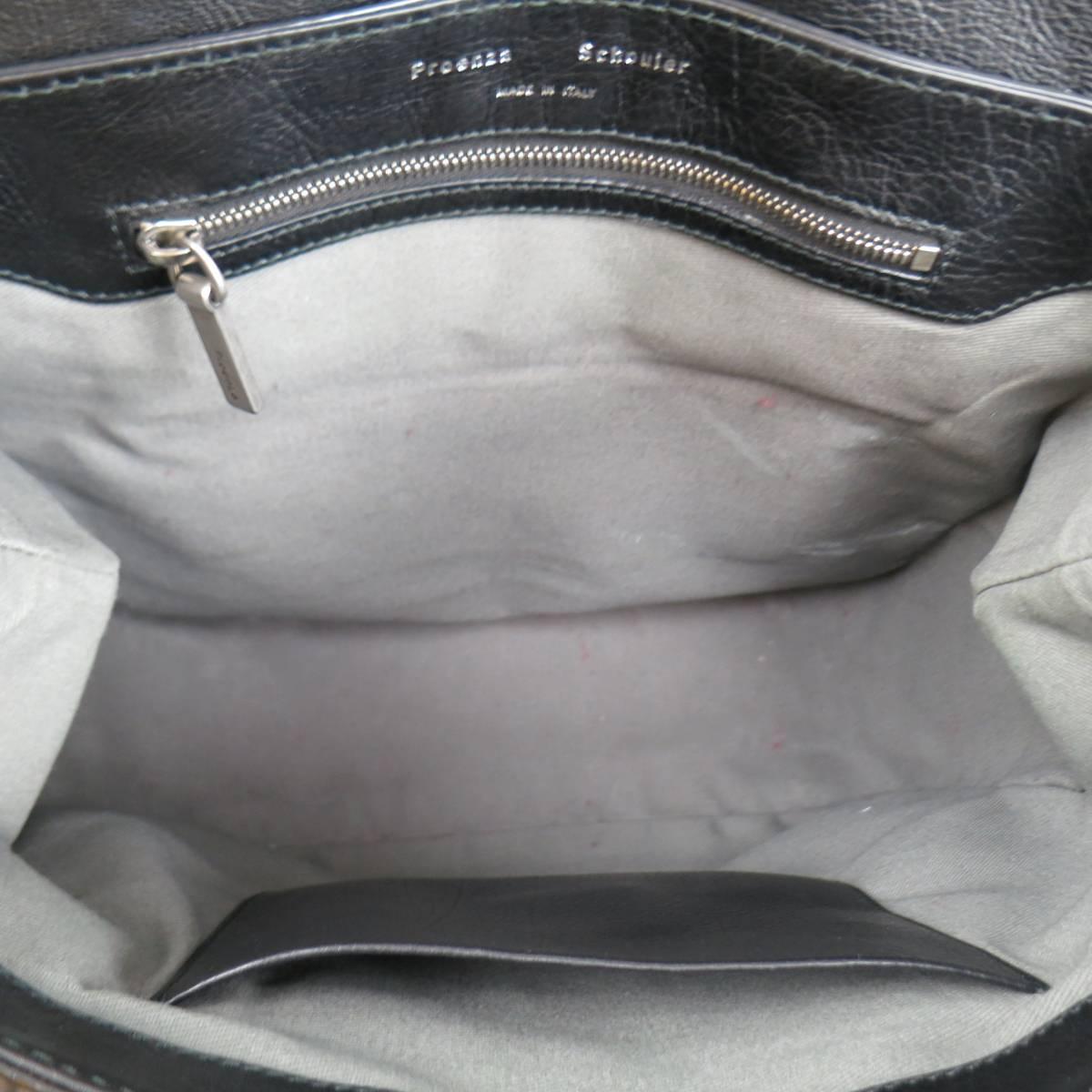 PROENZA SCHOULER Black Leather KENT Handbag 6