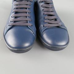 Men's SAINT LAURENT Size 7 Navy SL/01 Court Classic Leather Sneakers
