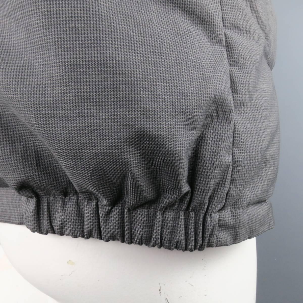 Gray Men's BRUNELLO CUCINELLI 44 Grey / Khaki Quilted Cotton Reversible Puffer Vest