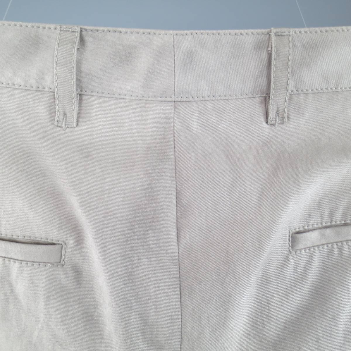 Gray Men's POEME BOHEMIEN Size 34 Light Grey Washed Dyed Cotton Dress Pants