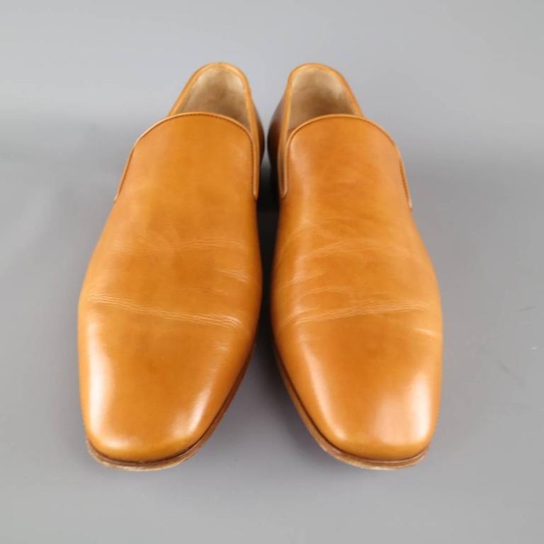 Men\'s CHRISTIAN LOUBOUTIN Size 10.5 Miele Tan Leather DANDELION FLAT Loafers Dandelion canvas loafers in brown - Christian Louboutin  main image 3