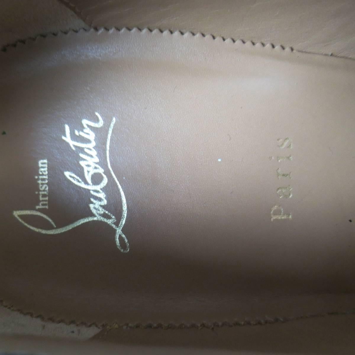 CHRISTIAN LOUBOUTIN Size 9 Black Leather VIKING FLAT DOuble Monk Strap Loafers 2