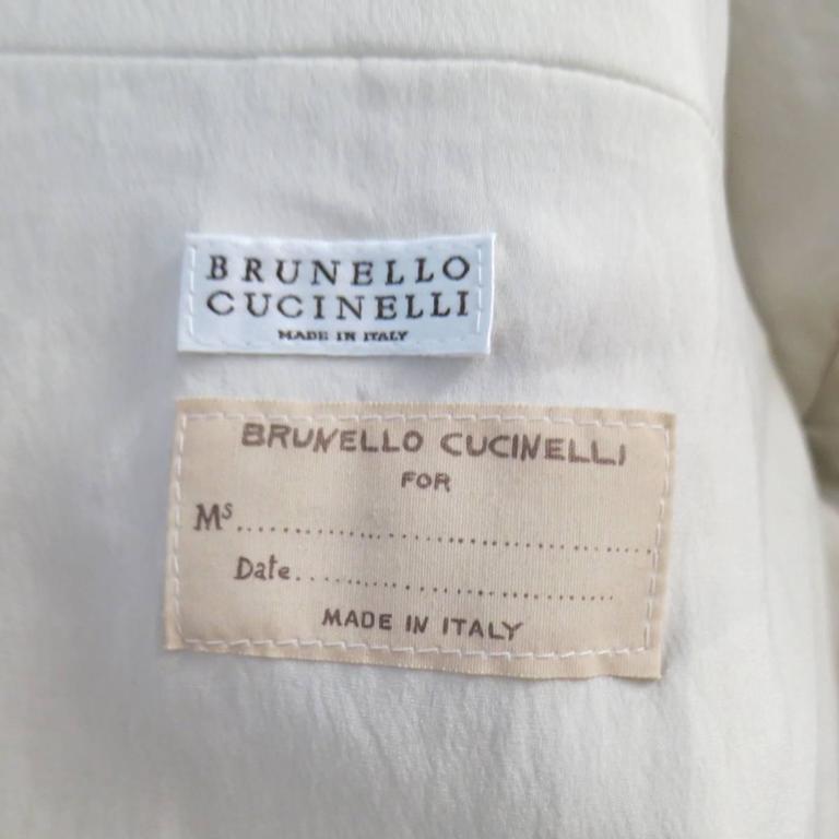 BRUNELLO CUCINELLI Jacket - Size 2 Rose Pink Textured Leather Moto at ...