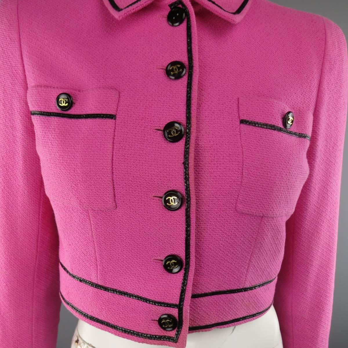 Chanel 1995 Jacket - 5 For Sale on 1stDibs | chanel 1995 cropped jacket,  chanel crop jacket, chanel spring summer 1995 for sale