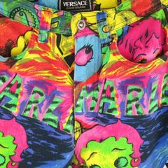 GIANNI VERSACE Jeans COUTURE 6 Multi-Color Marilyn Monroe and Betty Boop Jeans