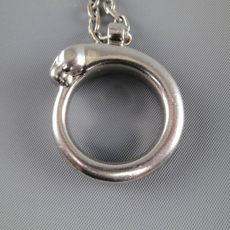 Vintage CARTIER Silver Metal Jaguar Hoop Key Chain at 1stDibs jaguar