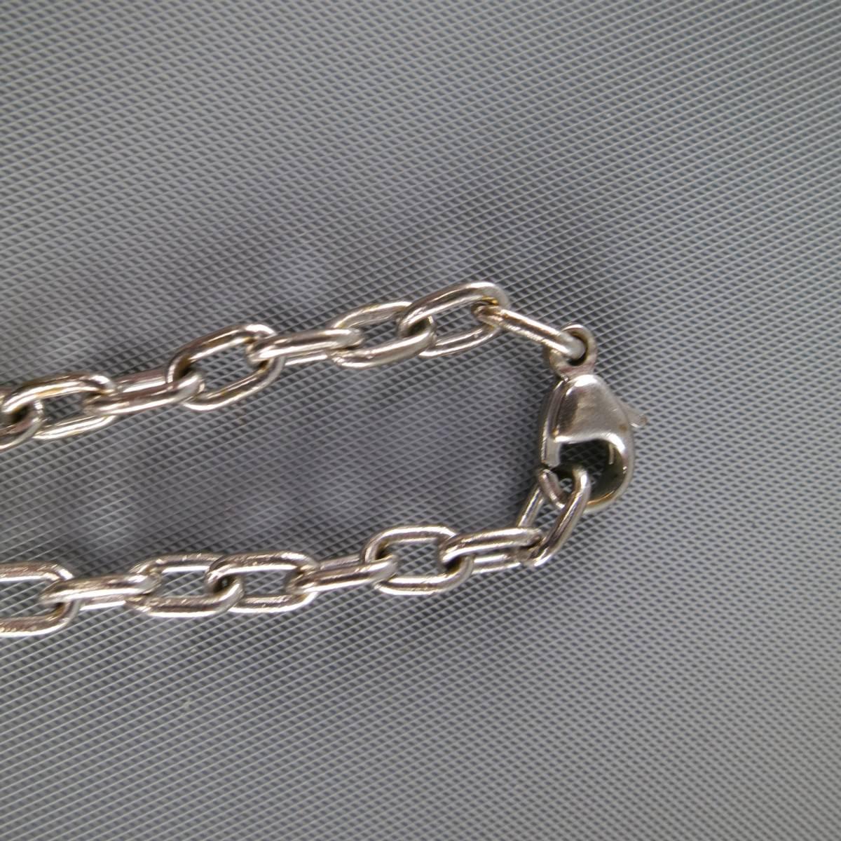 Women's or Men's Vintage CARTIER Silver Metal Jaguar Hoop Key Chain