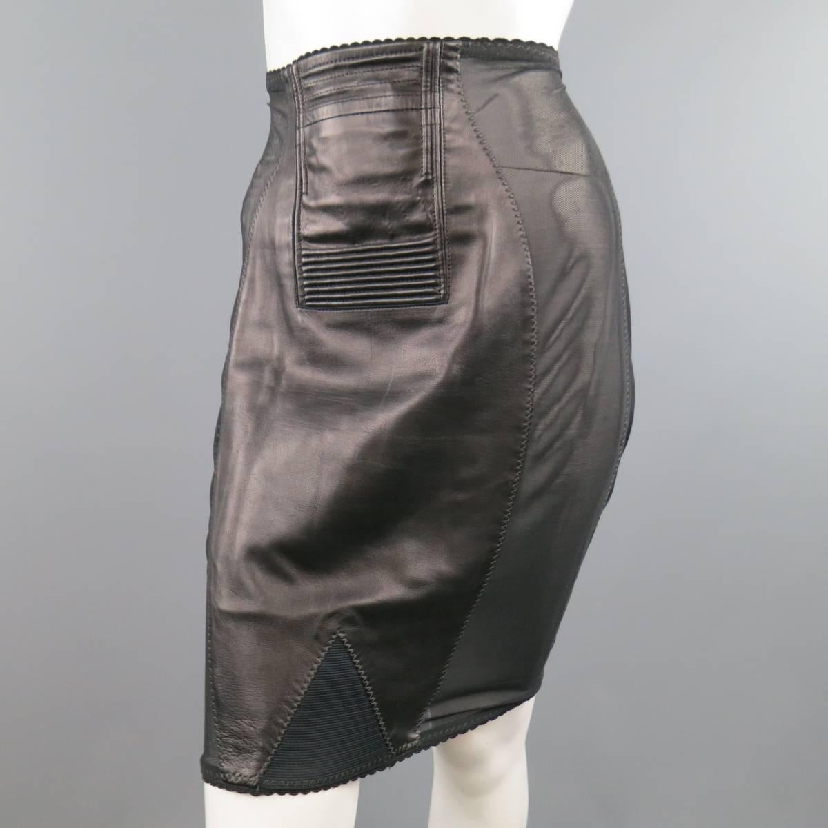 black girdle skirt