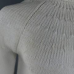 Yohji Yamamoto Off White Oversized Starched Sweater