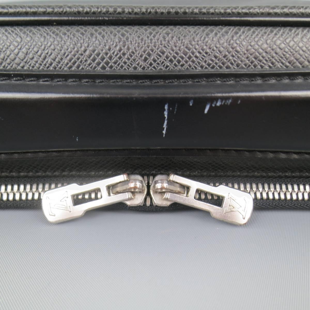 LOUIS VUITTON Briefcase - Black Leather ODESSA ARDOISE Computer LV Bag In Good Condition In San Francisco, CA