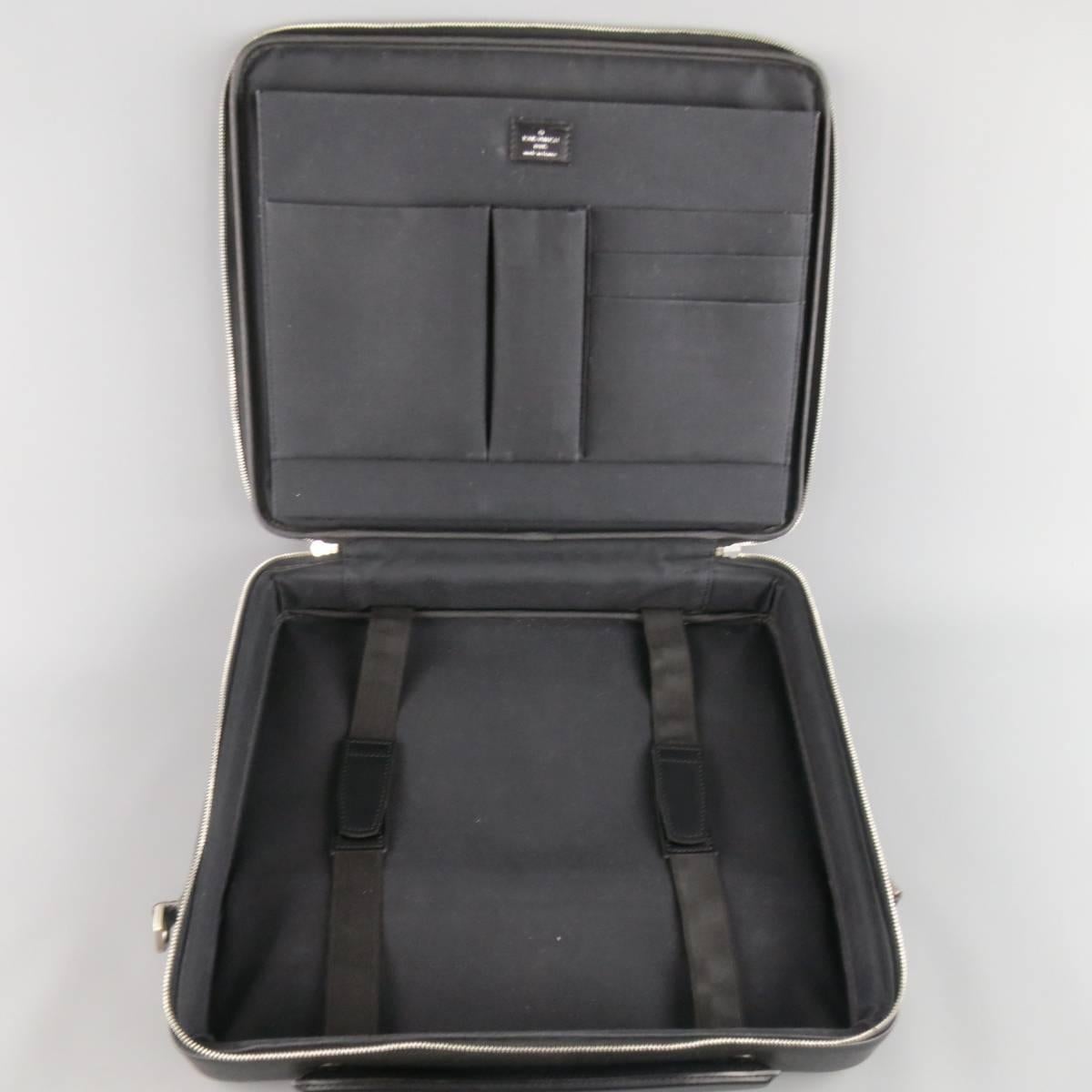LOUIS VUITTON Briefcase - Black Leather ODESSA ARDOISE Computer LV Bag 3