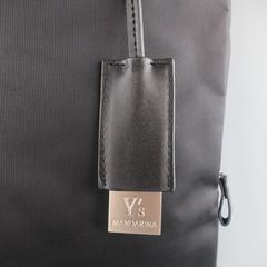 Y's by YOHJI YAMAMOTO MANDARINA Black Nylon Crossbody Tote Bag