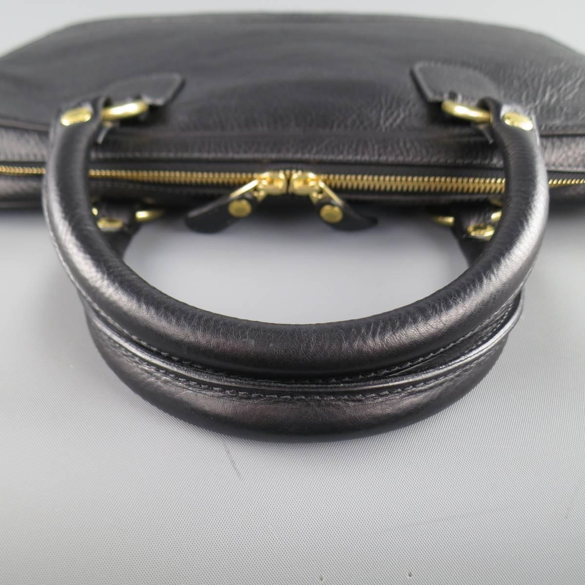 Women's or Men's GHURKA Black Leather Tech Case No. 262 Laptop Briefcase
