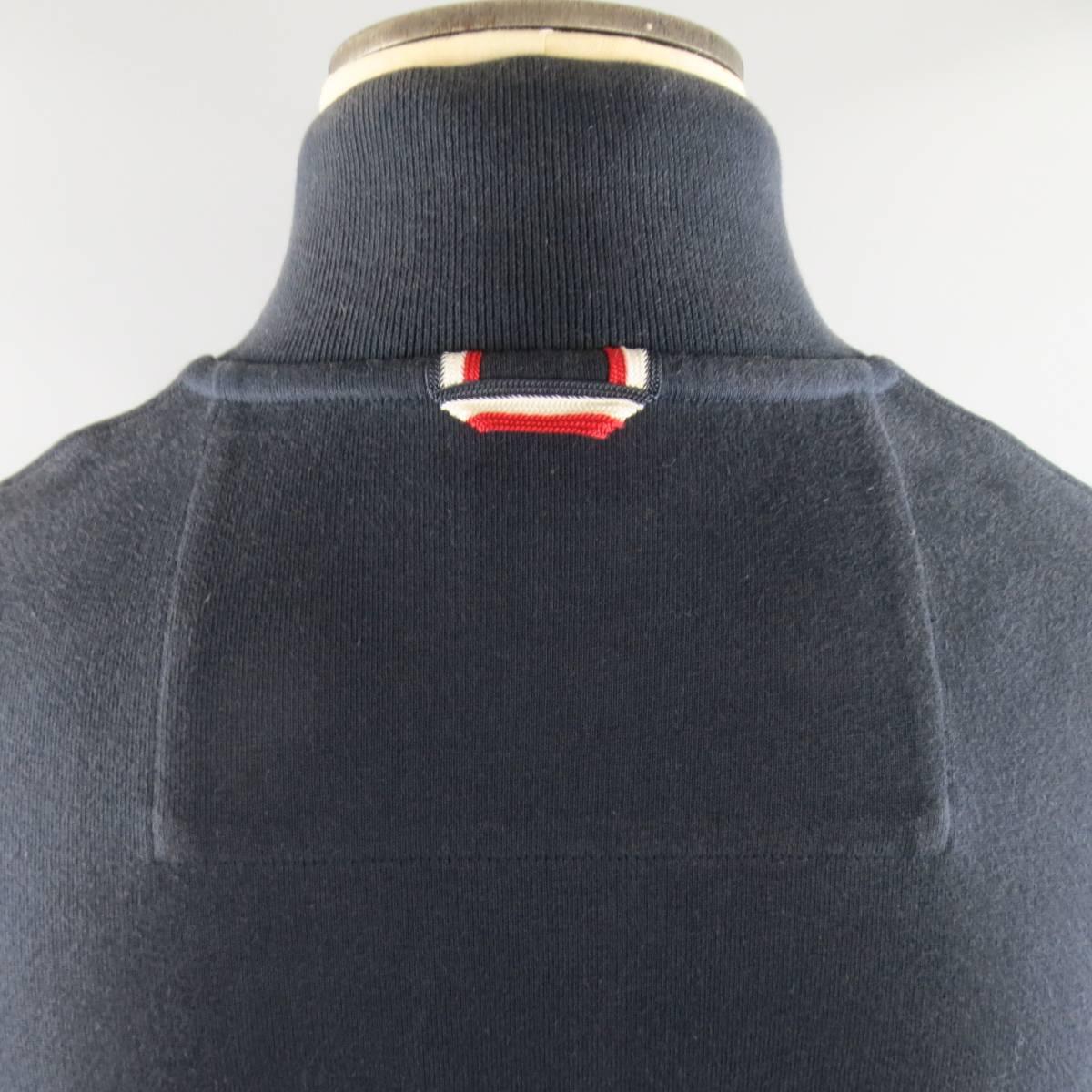 Men's MONCLER GAMME BLEU 40 Navy Cotton Snap Placket Collar Jacket 1