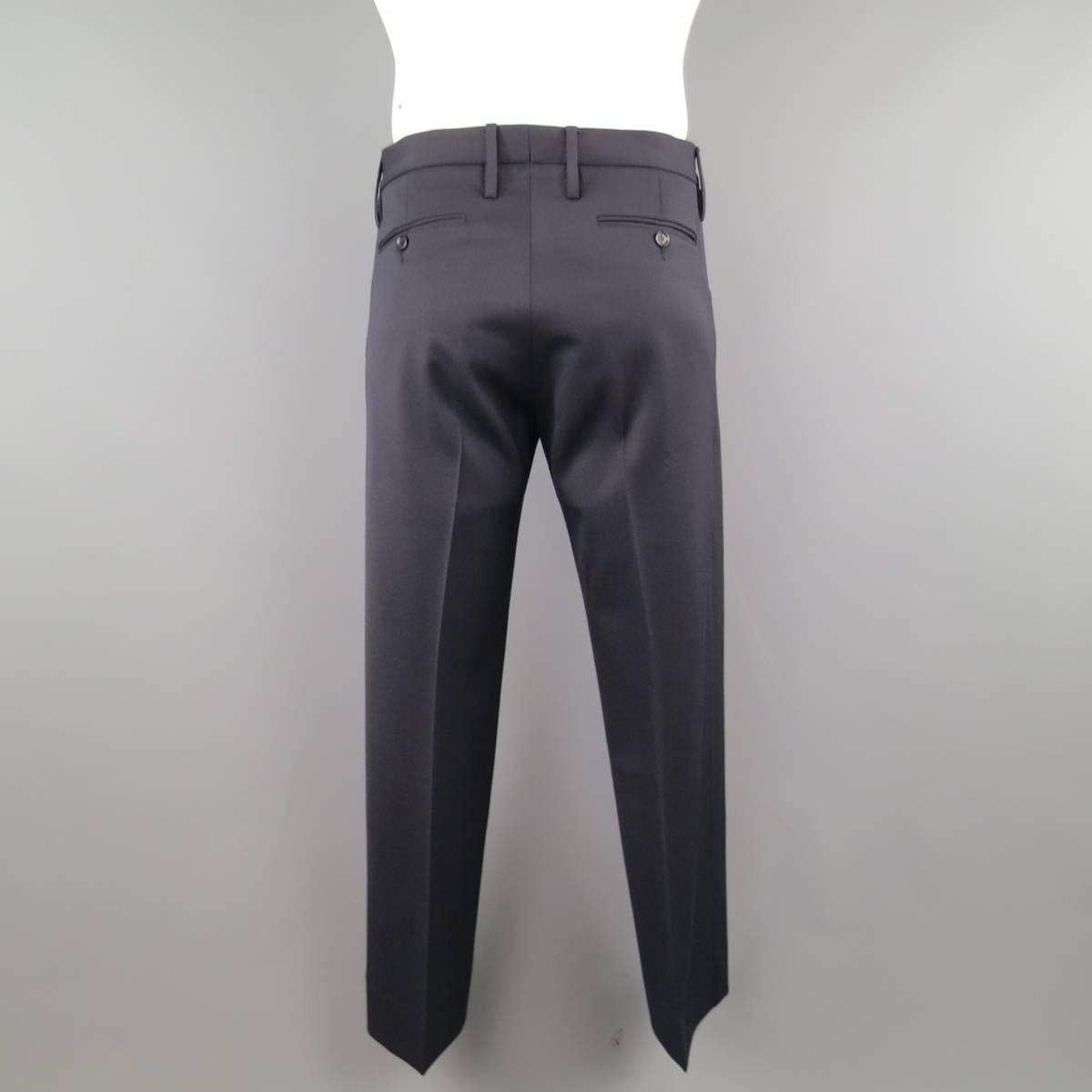 Men's DOLCE & GABBANA Navy Wool Blend Workwear Inspired Suit 5