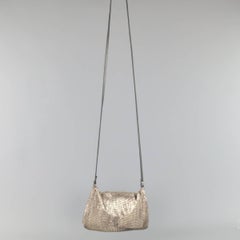 ISABEL MARANT Silver Metal Chainmail Mesh Mini Shoulder Bag