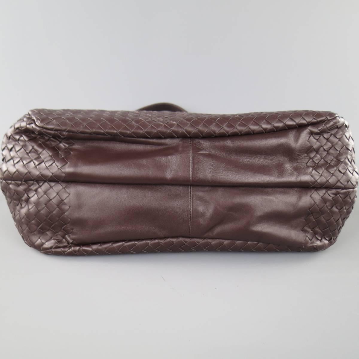BOTTEGA VENETA Brown Woven Intrecciato Leather Campana Hobo Bag 2