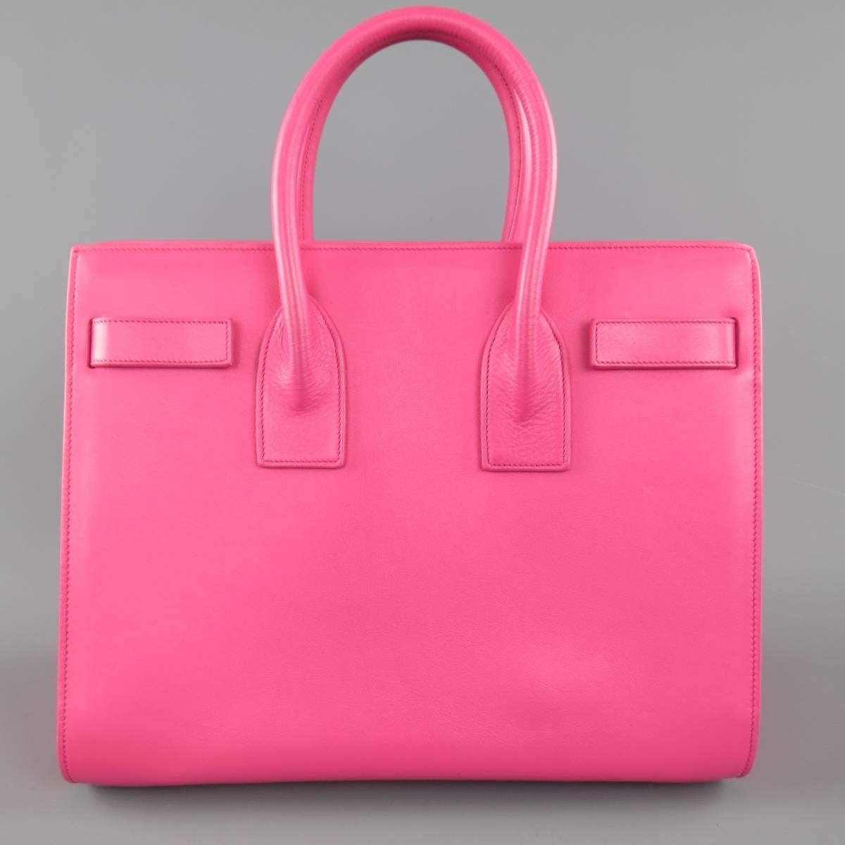 Saint Laurent Handbag - Pink Leather Small Sac Du Jour Bag Bag 1