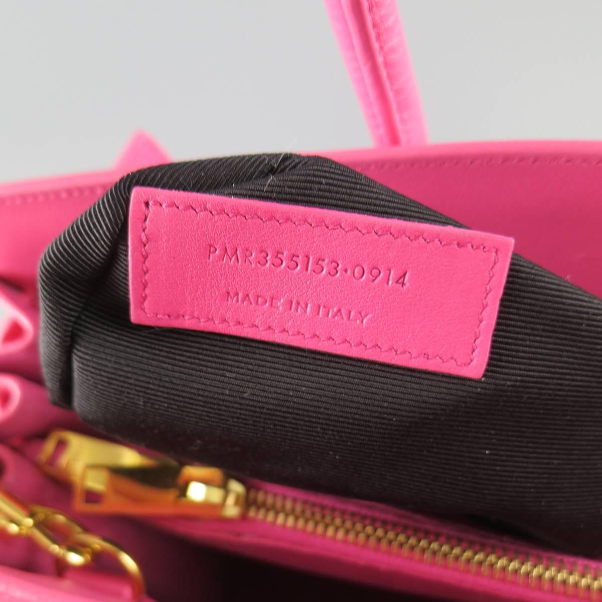 Saint Laurent Handbag - Pink Leather Small Sac Du Jour Bag Bag 3