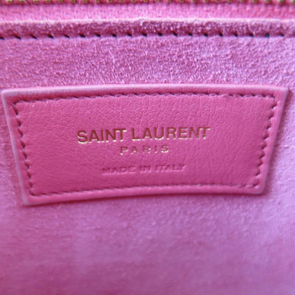 Saint Laurent Handbag - Pink Leather Small Sac Du Jour Bag Bag 5