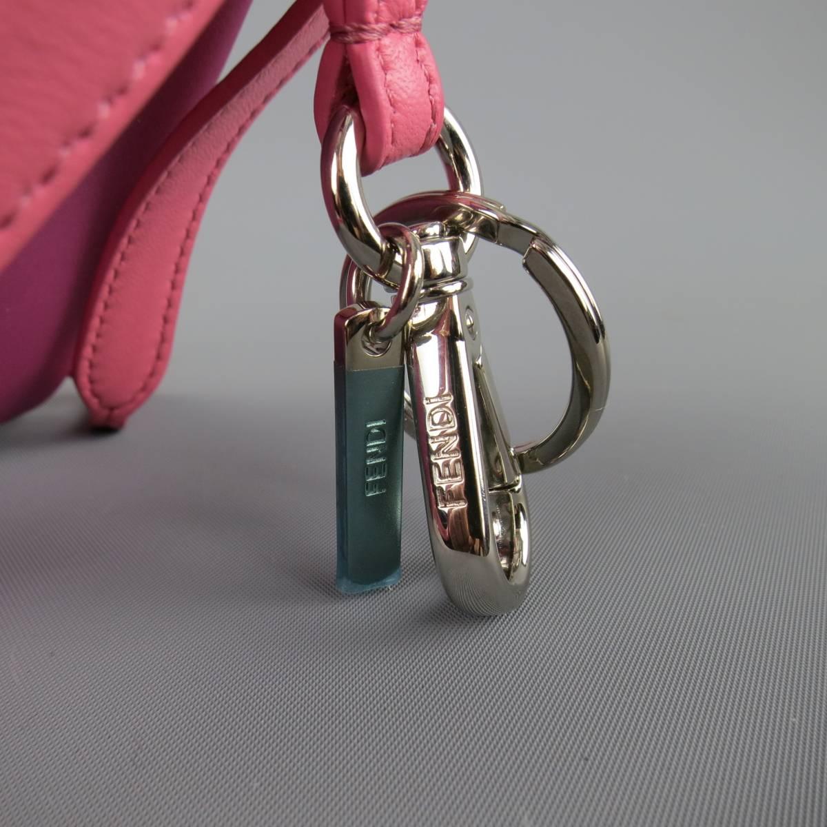 FENDI Pink Monster Micro Backpack Keychain Charm In New Condition In San Francisco, CA